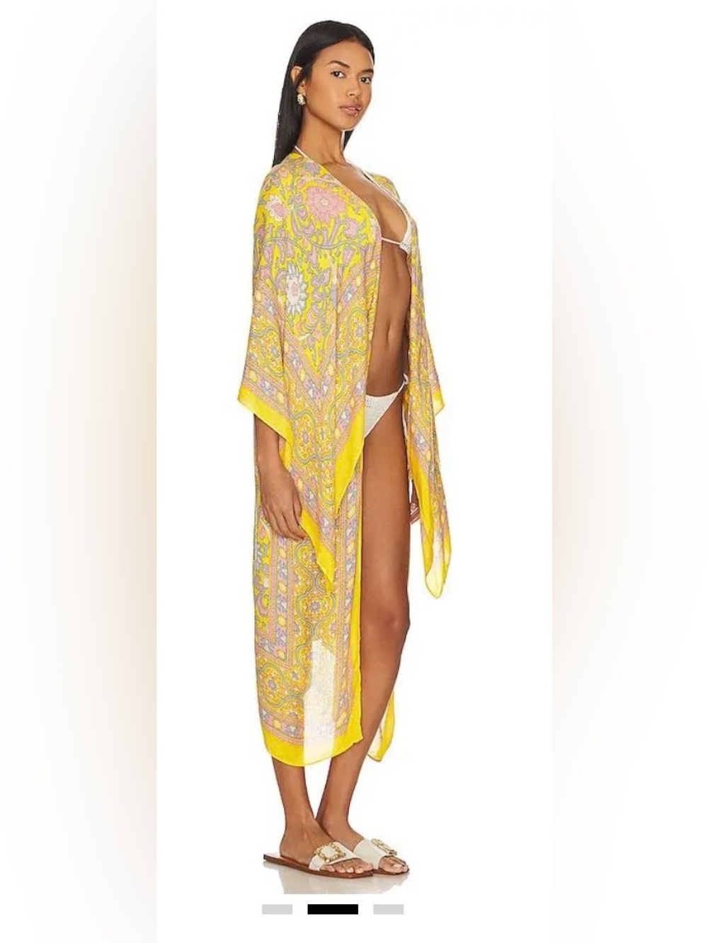 Free People Yellow Magic Dance Kimono